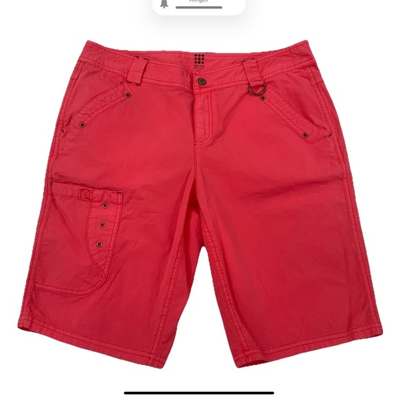 Title nine Pants - Title Nine Size 10 Coral Stretch Brash Ripstop Hiking Camping Bermuda Shorts